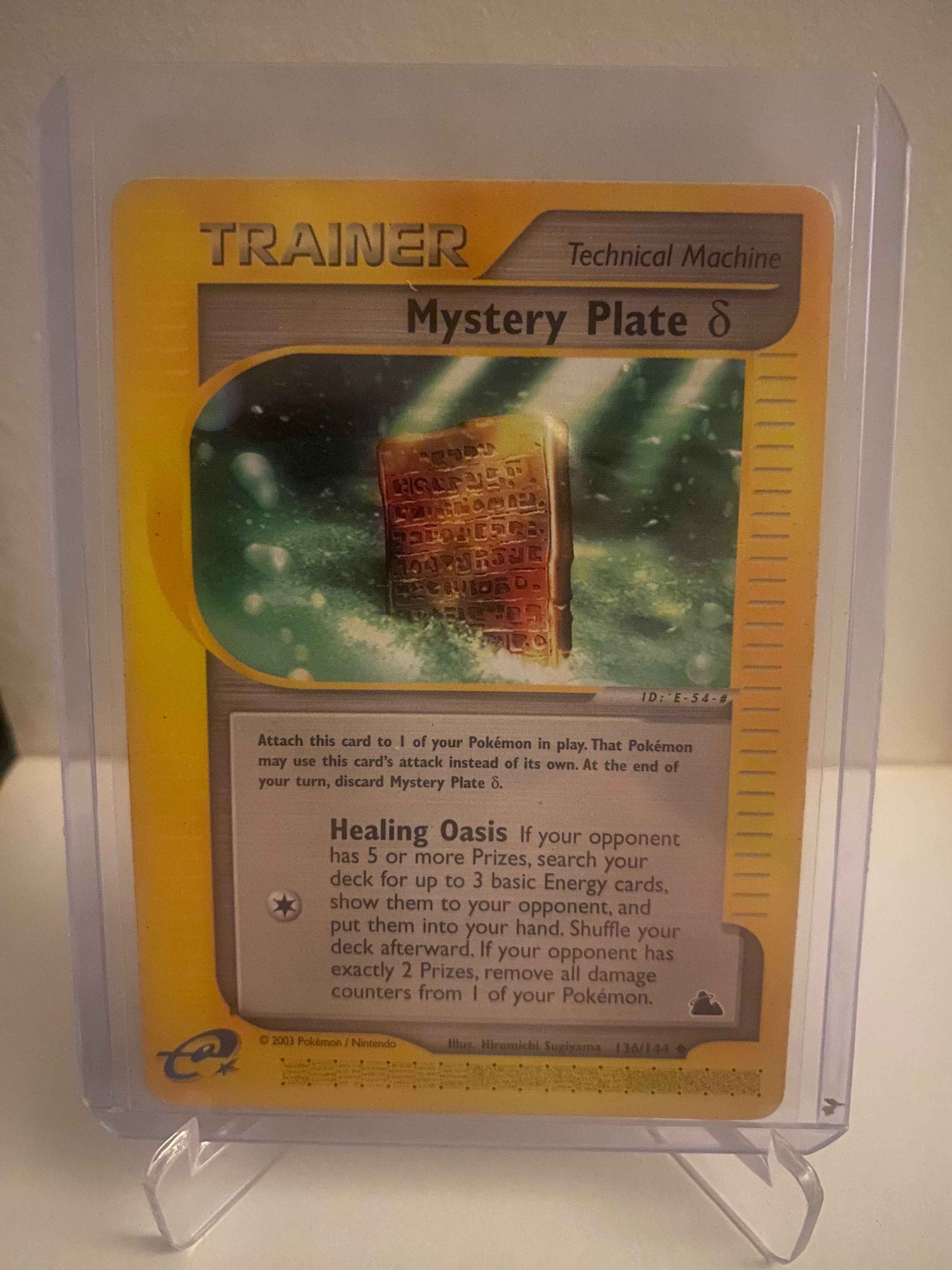 Pokemon kort Skyridge - Mystery Plate Delta (136/144) - Pokedexet