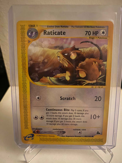 Pokemon kort Skyridge - Raticate (89/144) - Pokedexet