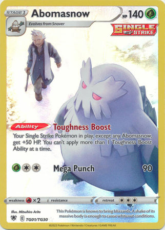 Pokemon Sword & Shield Astral Radiance Abomasnow (TG01/TG30)