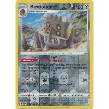 Pokemon kort Sword & Shield Astral Radiance - Bastiodon Reverse Holofoil (110/189) - Pokedexet