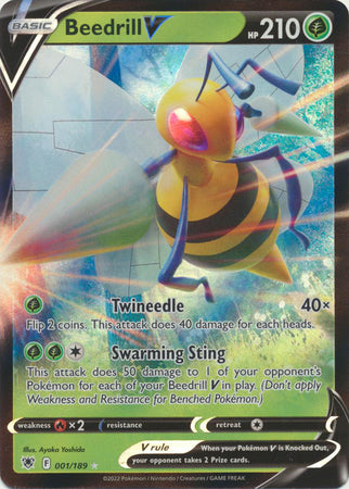 Pokemon Sword & Shield Astral Radiance Beedrill V (1/189)