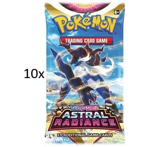 10x Pokemon Booster Packs - Sword & Shield Astral Radiance - Pokedexet