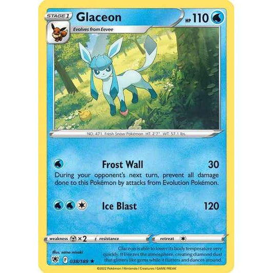 Pokemon kort Sword & Shield Astral Radiance - Glaceon (38/189) - Pokedexet