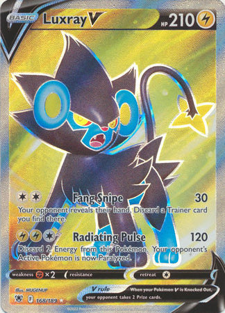 Pokemon Sword & Shield Astral Radiance Luxray V Full Art (168/189)