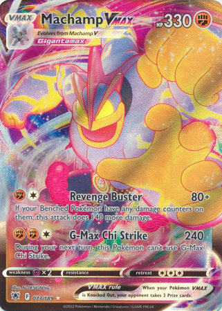 Pokemon Sword & Shield Astral Radiance Machamp VMAX (73/189)