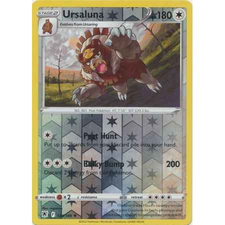 Pokemon kort Sword & Shield Astral Radiance - Ursaluna Reverse Holofoil (124/189) - Pokedexet