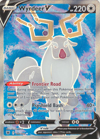 Pokemon Sword & Shield Astral Radiance Wyrdeer V Full Art (180/189)