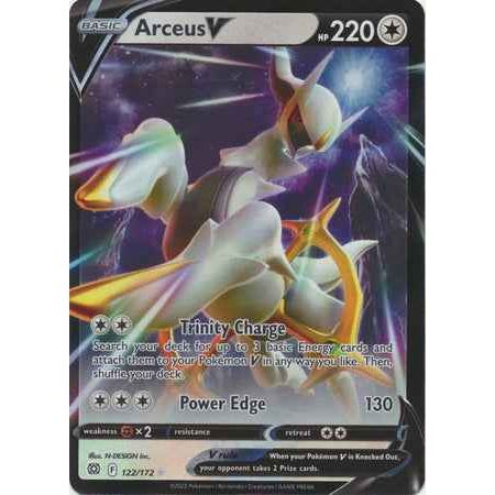 Pokemon kort Sword & Shield Brilliant Stars - Arceus V (122/172) - Pokedexet