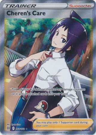 Pokemon Sword & Shield Brilliant Stars Cheren´s Care Full Art (168/172)