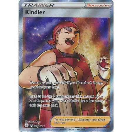 Pokemon kort Sword & Shield Brilliant Stars - Kindler Full Art (170/172) - Pokedexet