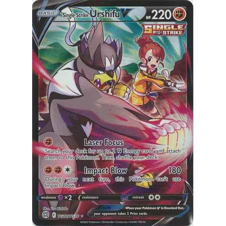 Pokemon kort Sword & Shield Brilliant Stars - Single Strike Urshifu V (TG18/TG30) - Pokedexet