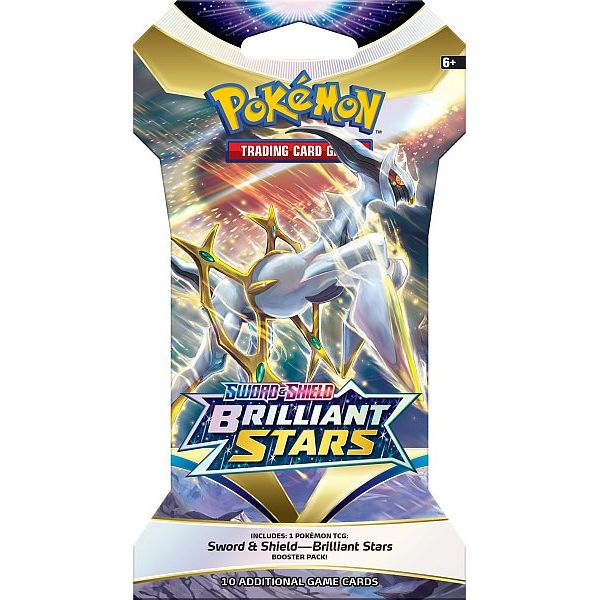 Pokemon Sleeved Booster Pack - Sword & Shield Brilliant Stars - Pokedexet