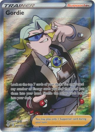 Pokemon Sword & Shield Evolving Skies Gordie Full Art (201/203)