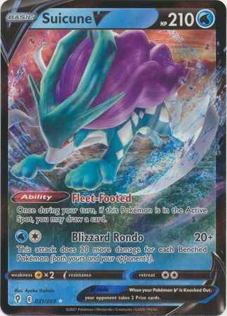 Pokemon Sword & Shield Evolving Skies - Suicune V (31/203)