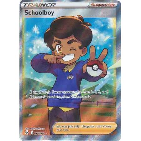 Pokemon kort Sword & Shield Fusion Strike - Schoolboy Full Art (261/264) - Pokedexet