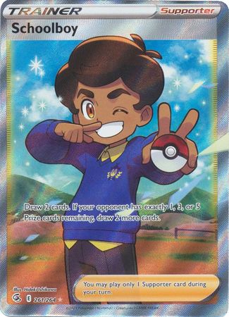 Pokemon Sword & Shield Fusion Strike Schoolboy Full Art (261/264)