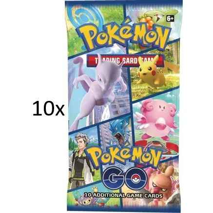 10x Pokemon Booster Packs - Sword & Shield Pokemon GO - Pokedexet