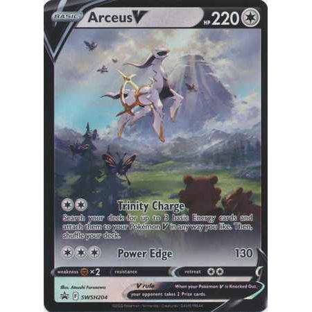 Pokemon kort Sword & Shield Promo Kort - Arceus V (204) - Pokedexet