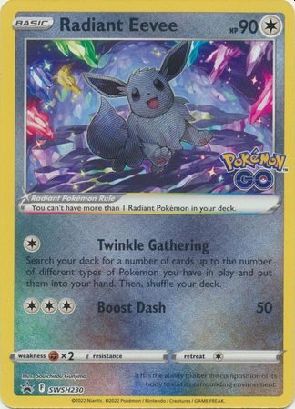 Pokemon Sword & Shield Promo Kort Eevee Radiant (230)