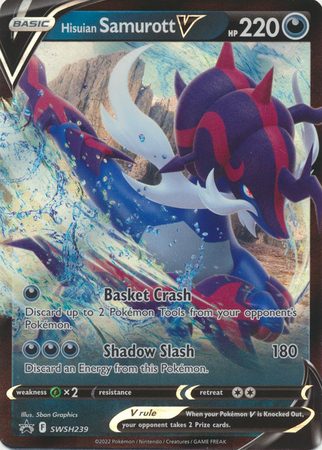 Pokemon Sword & Shield Promo Kort Hisuian Samurott V (239)