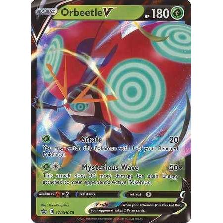 Pokemon kort Sword & Shield Promo Kort - Orbeetle V (78) - Pokedexet