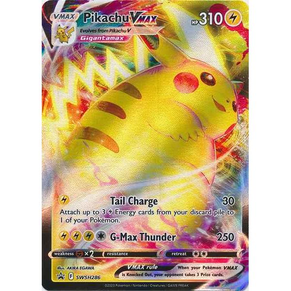 Pokemon kort Sword & Shield Promo - Pikachu VMAX (286) - Pokedexet
