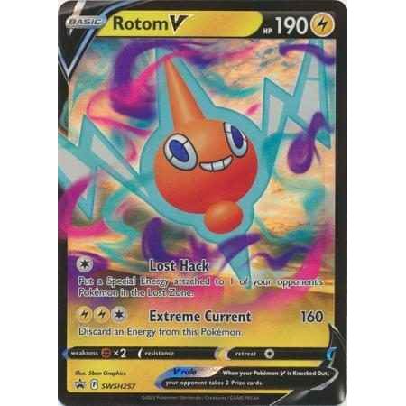 Pokemon kort Sword & Shield Promo Kort - Rotom V (257) - Pokedexet