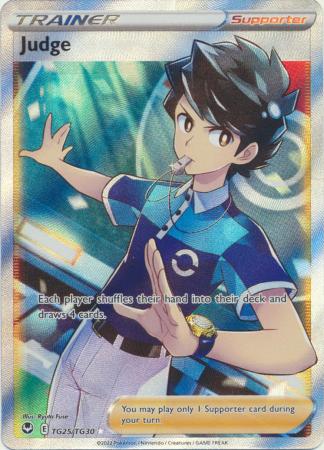 Pokemon Sword & Shield Silver Tempest Judge Full Art (TG25/TG30)
