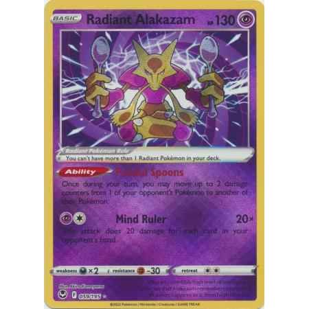 Pokemon kort Sword & Shield Silver Tempest - Radiant Alakazam (59/195) - Pokedexet
