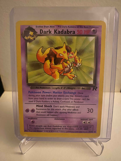 Pokemon kort Team Rocket - Dark Kadabra (39/82) - Pokedexet