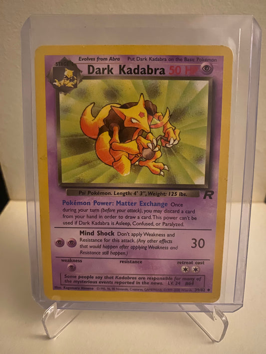 Pokemon Team Rocket Dark Kadabra (39/82)
