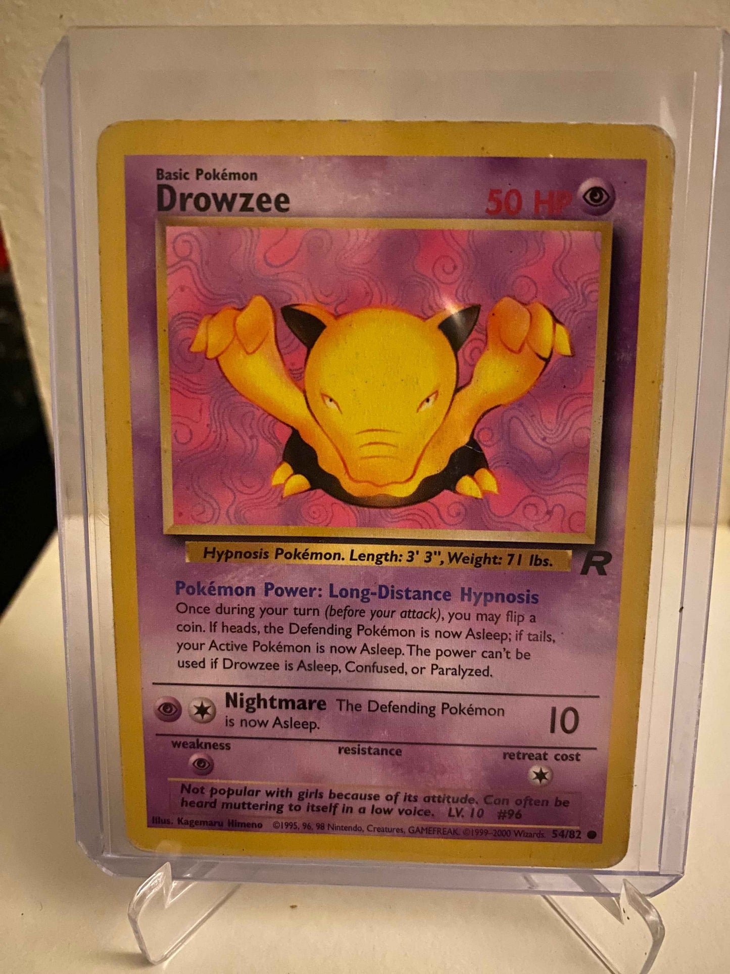 Pokemon kort Team Rocket - Drowzee (54/82) - Pokedexet