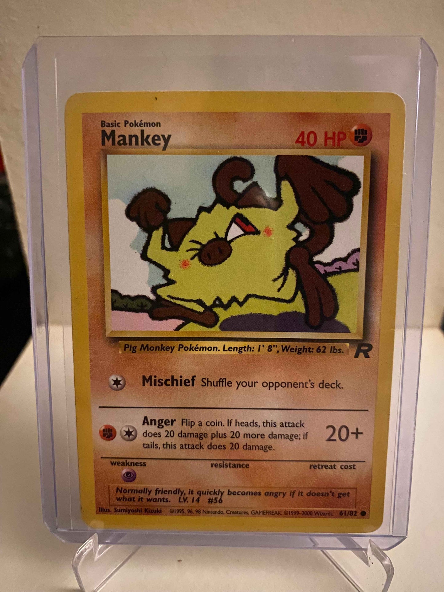 Pokemon kort Team Rocket - Mankey (61/82) - Pokedexet