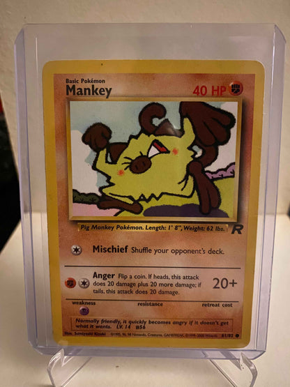 Pokemon kort Team Rocket - Mankey (61/82) - Pokedexet