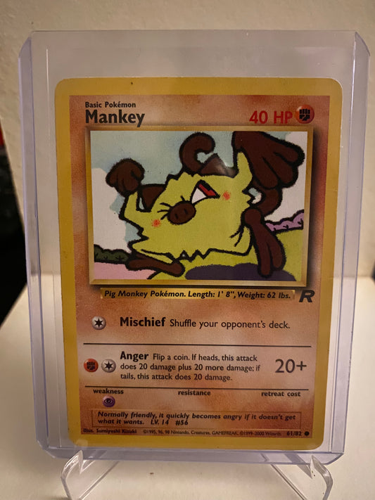 Pokemon Team Rocket Mankey (61/82)