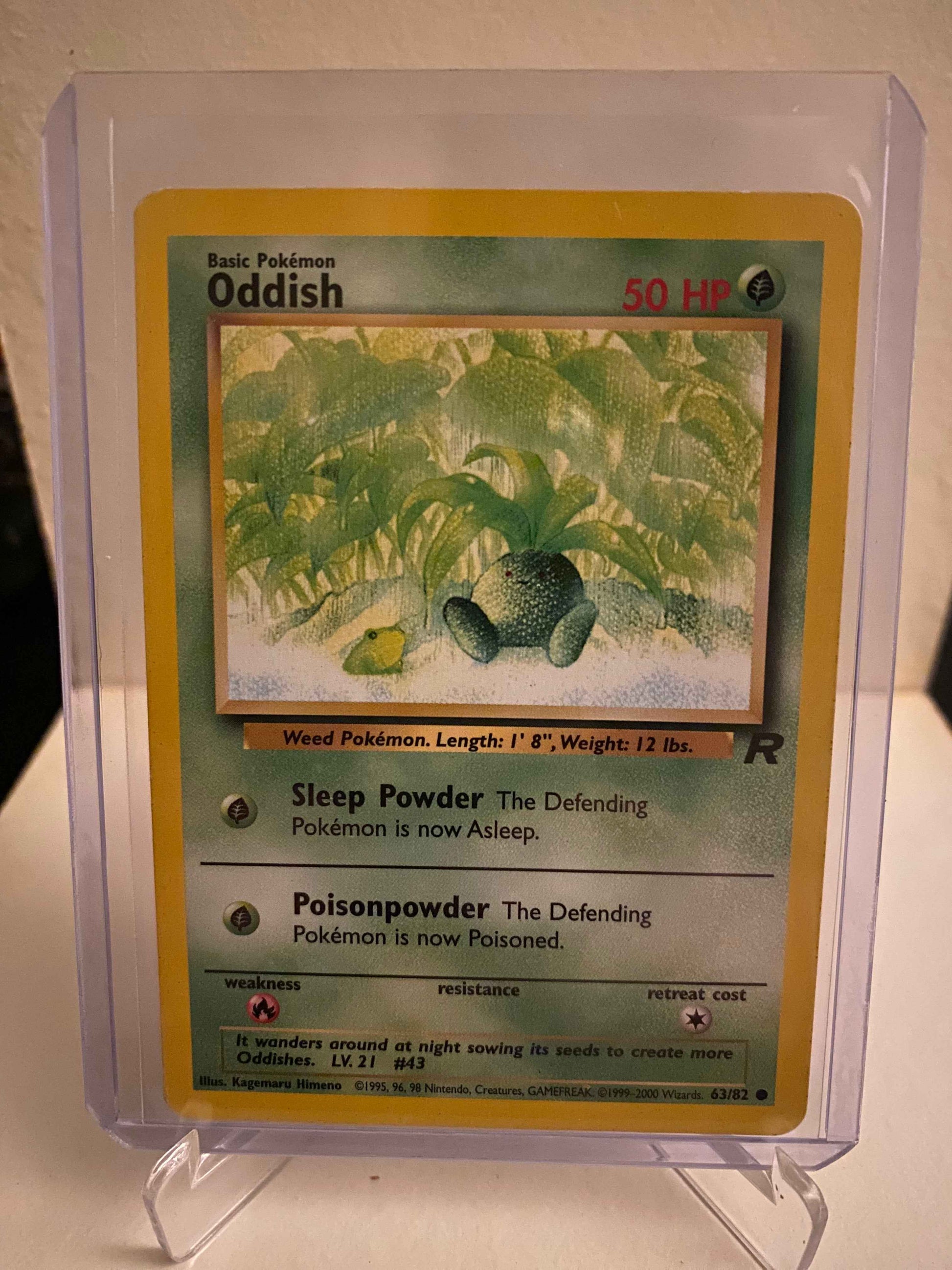 Pokemon kort Team Rocket - Oddish (63/82) - Pokedexet