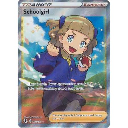 Pokemon kort Sword & Shield Fusion Strike - Schoolgirl Full Art (262/264) - Pokedexet