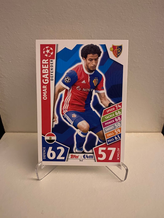 Topps Match Attax Champions League 2016/2017 Basel Omar Gaber
