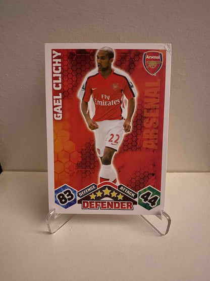 Fodbold kort Topps Match Attax Premier League 2009/2010 - Arsenal Gael Clichy - Pokedexet