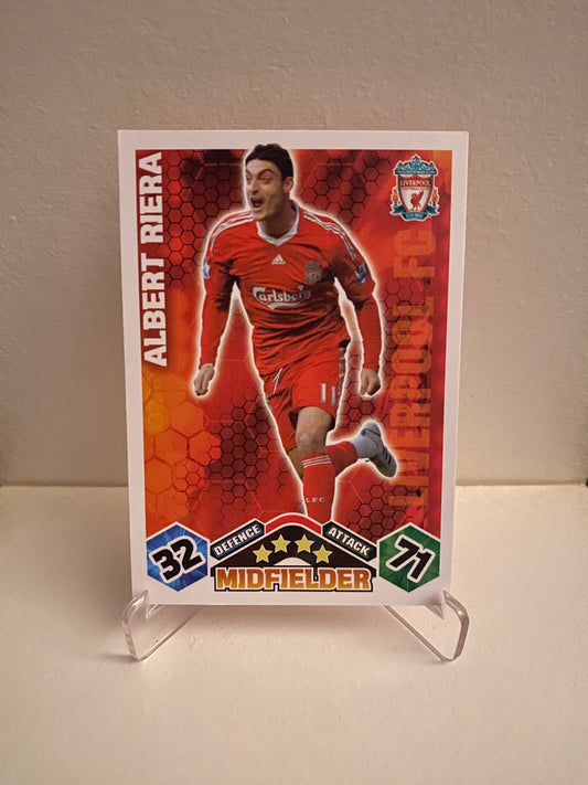 Topps Match Attax Premier League 2009/2010 Liverpool Albert Riera