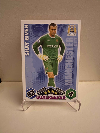 Fodbold kort Topps Match Attax Premier League 2009/2010 - Manchester City Shay Given - Pokedexet