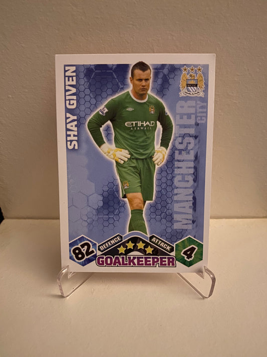 Topps Match Attax Premier League 2009/2010 Manchester City Shay Given