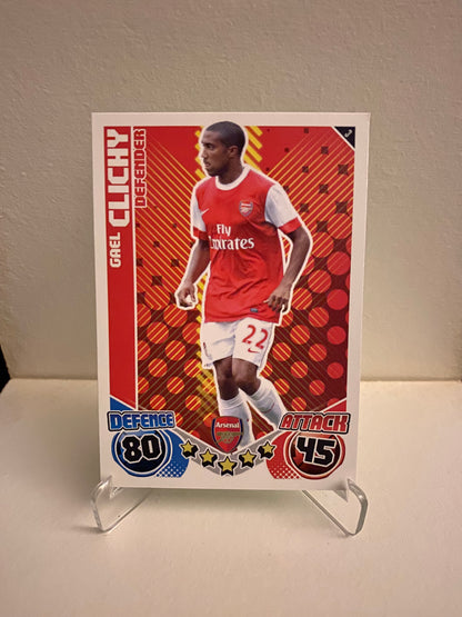 Fodbold kort Topps Match Attax Premier League 2010/2011 - Arsenal Gael Clichy - Pokedexet