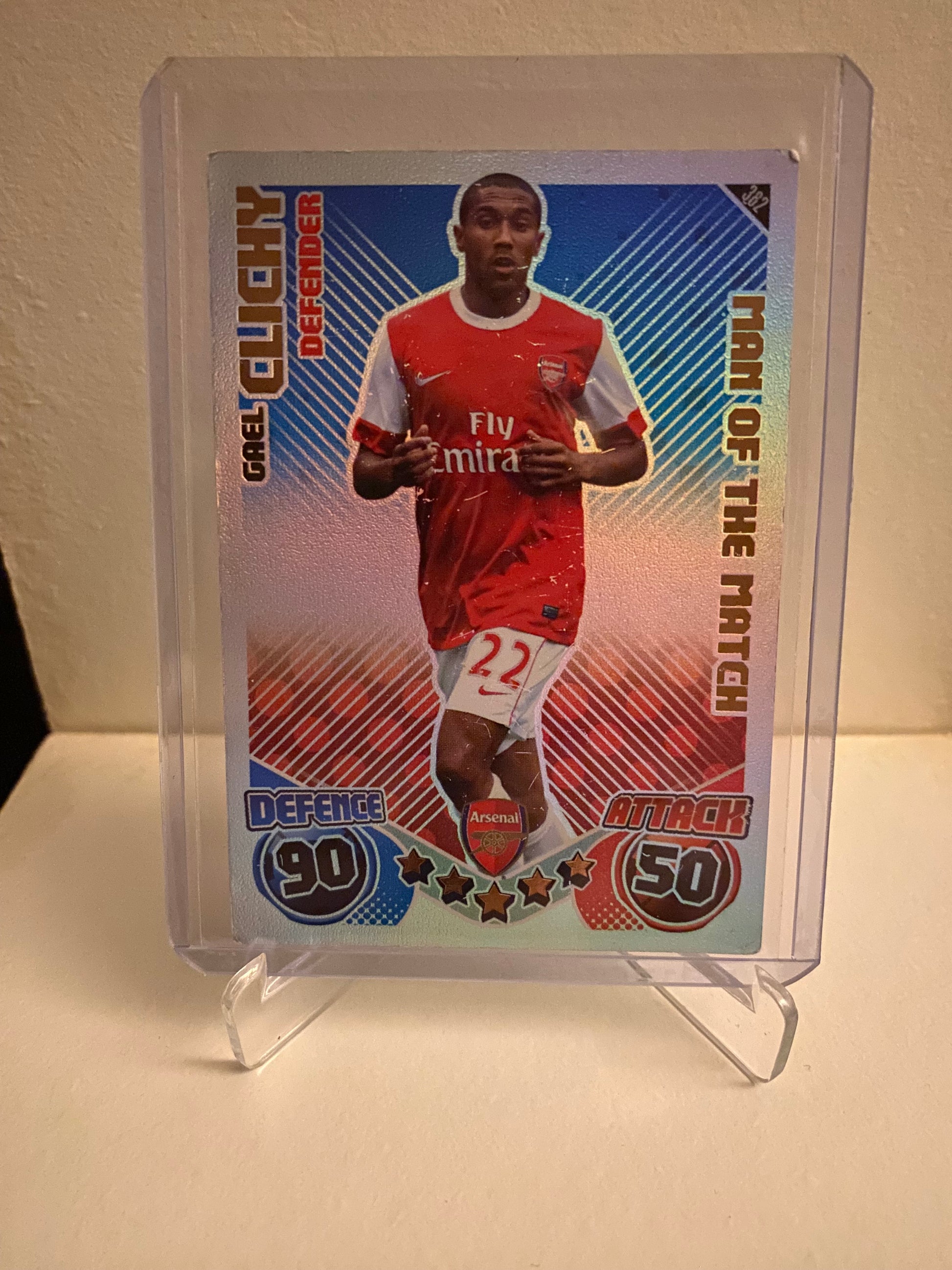 Topps Match Attax Premier League 2010/2011 Arsenal Gael Clichy Holofoil