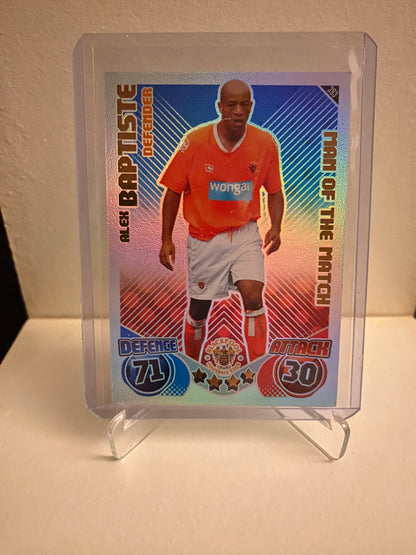 Topps Match Attax Premier League 2010/2011 Blackpool Alex Baptiste Holofoil