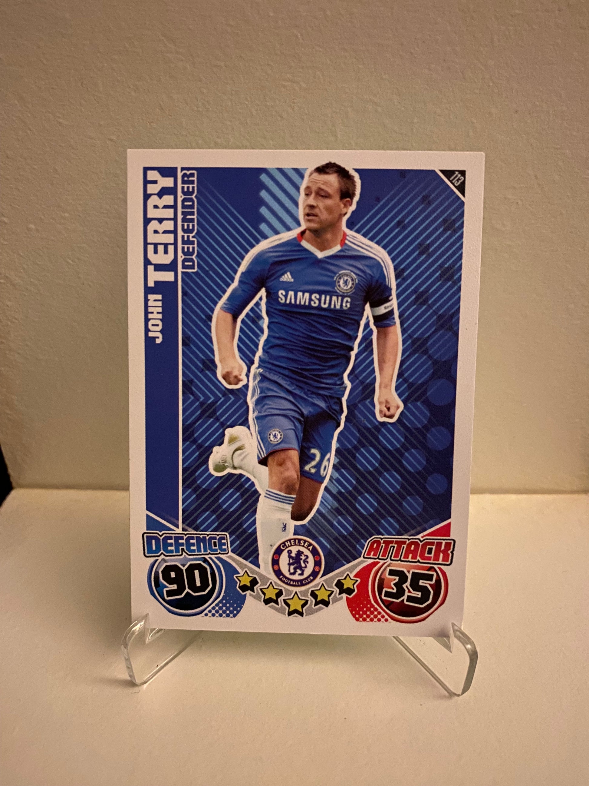 Fodbold kort Topps Match Attax Premier League 2010/2011 - Chelsea John Terry - Pokedexet