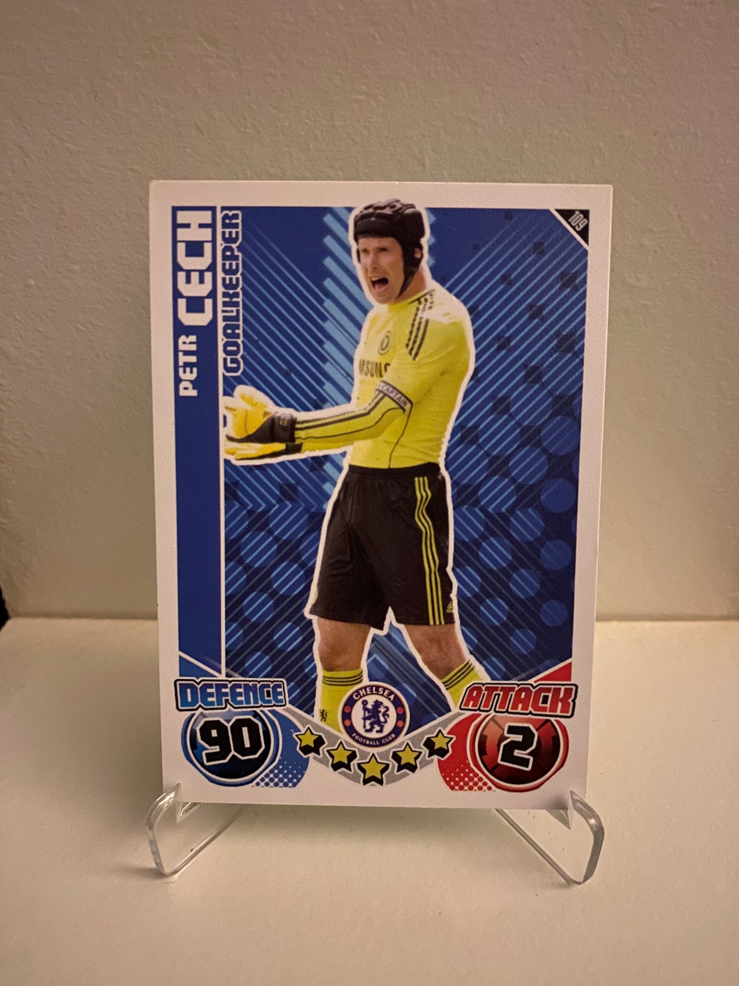 Fodbold kort Topps Match Attax Premier League 2010/2011 - Chelsea Petr Cech - Pokedexet