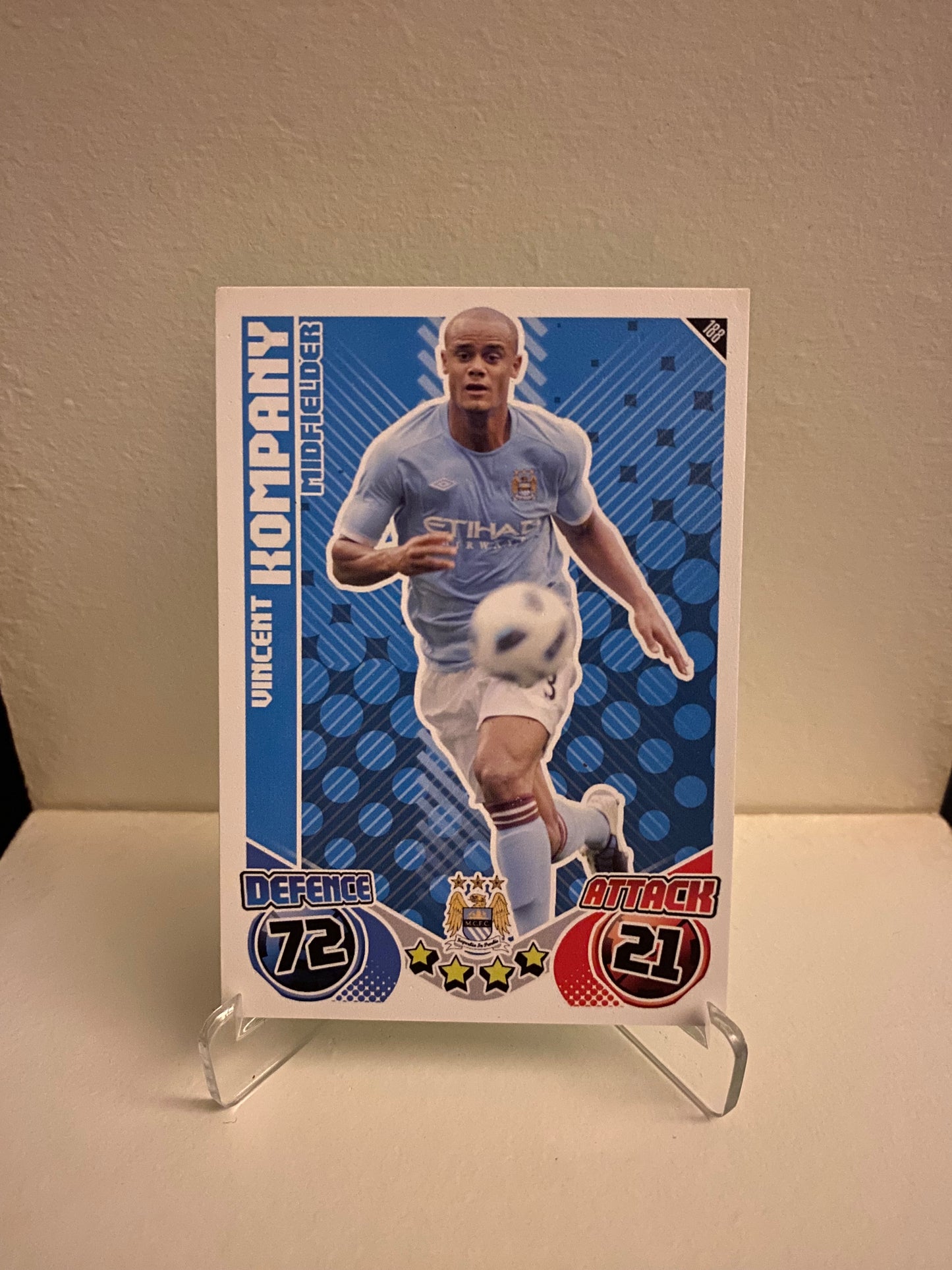 Topps Match Attax Premier League 2010/2011 Manchester City Vincent Kompany