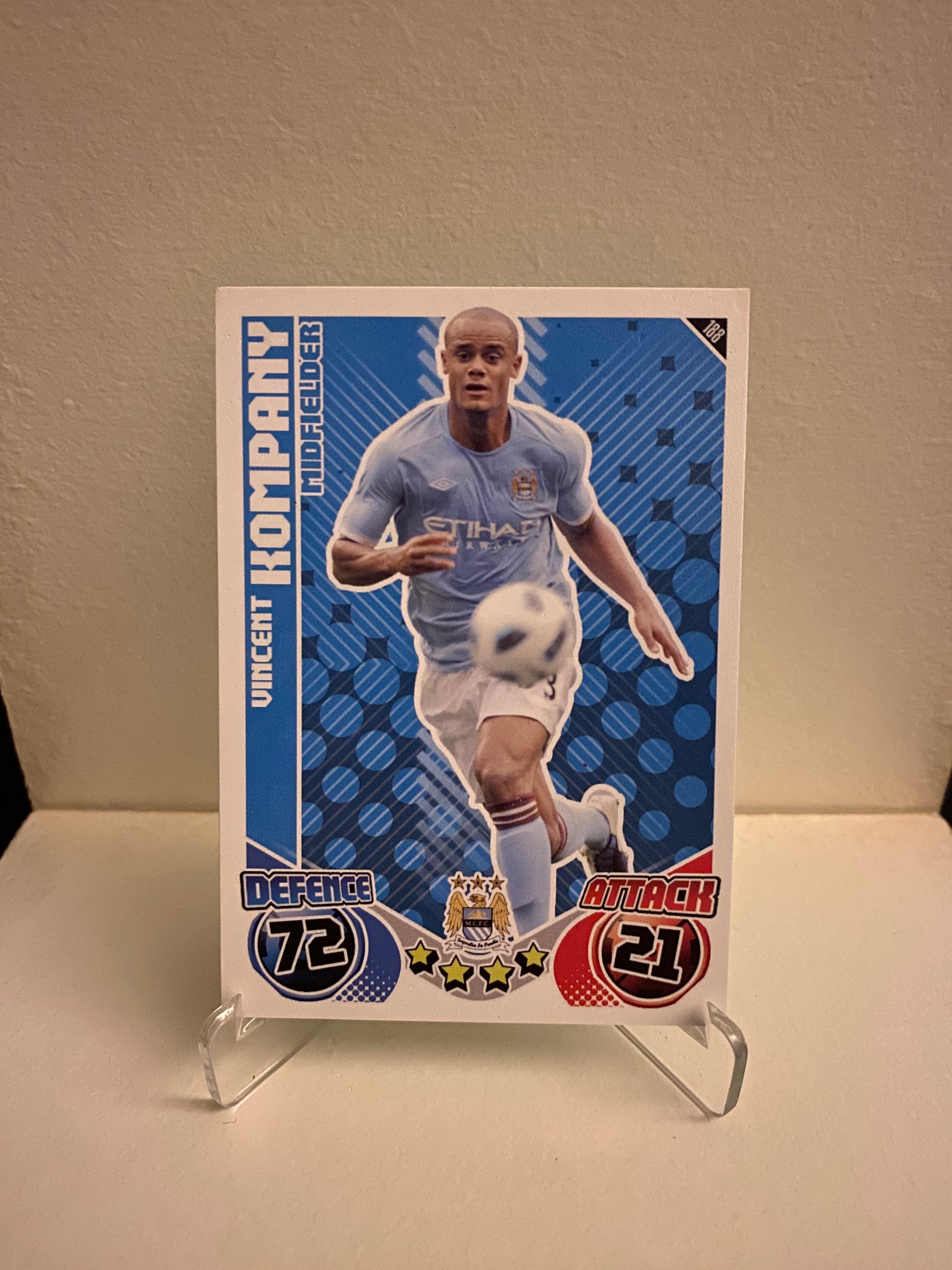 Topps Match Attax Premier League 2010/2011 Manchester City Vincent Kompany