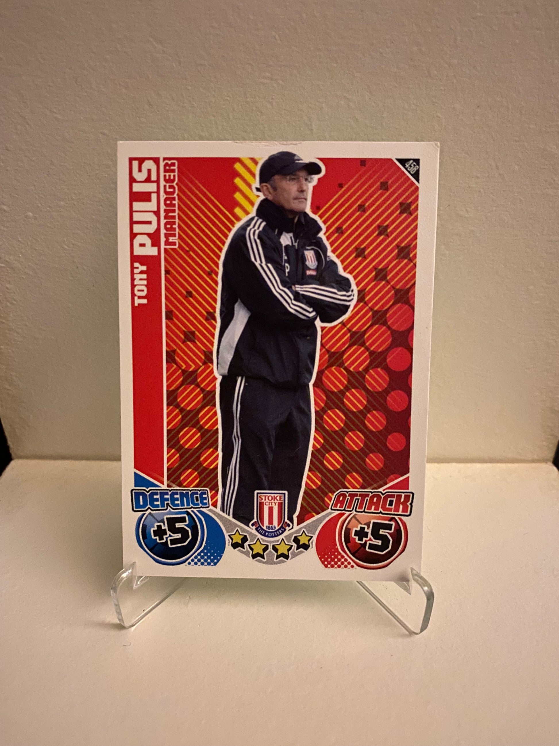 Fodbold kort Topps Match Attax Premier League 2010/2011 - Stoke Tony Pulis - Pokedexet